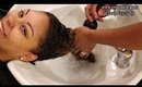 How to: Shampoo Long  High Porosity Hair! No Single Strand Knots!