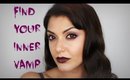 Vamp Makeup and Wavy Hair tutorial