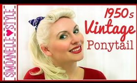 {Hairstyles}  Vintage 1950s Ponytail Hairstyle | SimDanelleStyle