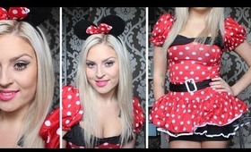 ♡ Minnie Mouse Makeup & Costume ♡ Cute Halloween Tutorial