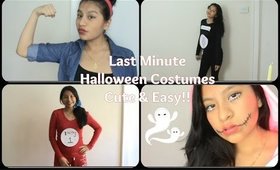 4 Quick & Easy Last Minute Halloween Costumes!!