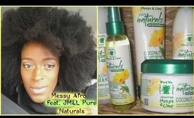 Messy Afro Tutorial  (feat. Jamaican Mango & Lime Pure Naturals) l TotalDivaRea