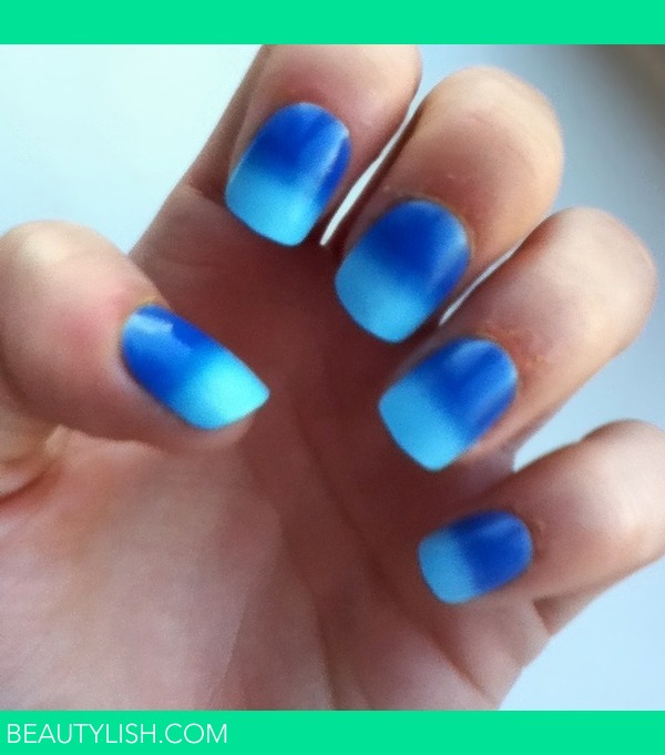 Blue Ombré Nails | Nin R.'S Photo | Beautylish