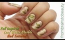 Fall Inspired Leaf Water Marble Nail Tutorial | FromBrainsToBeauty
