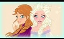 Disney Frozen - Anna&Elsa Fanart - by DebbyArts