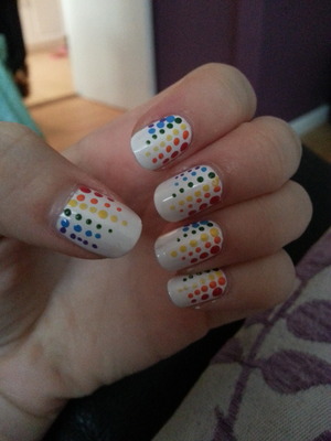 Just a simple dot pattern, but lots of colours :)
