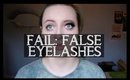 Trying false eyelashes for the first time...