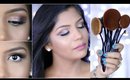 Easy Makeup Tutorial Ft  Oval Makeup Brush Set |SuperPrincessjo