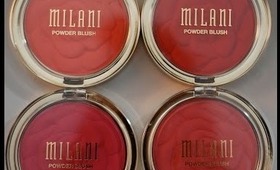 Review & Swatches: Milani Rose Powder Blushes!