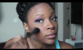 Simple Purple eyeshadow tutorial