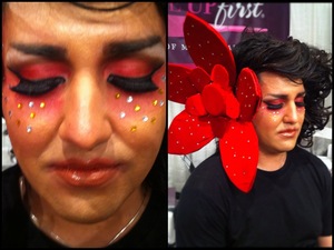 Drag Look Executed for Make Up First at The Makeup Show Chicago

products used are not listed 