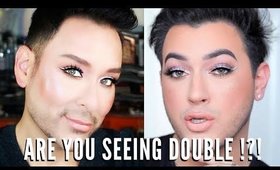 I TRIED FOLLOWING A MANNYMUA MAKEUP TUTORIAL | Dupes, Makeup Tips, & More | mathias4makeup