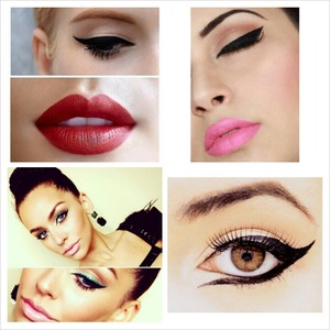 Makeup to wear with a black and white long dress. | Beautylish