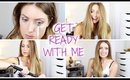 Get Ready With Me: Dewy Makeup & Straight Hair