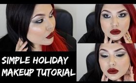 Simple Holiday Look with Red lips | MRamosMUA