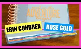 Erin Condren 2015 - 2016 Life Planner Unboxing!  Limited Edition Rose Gold!