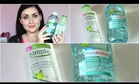 Micellar Water: Garnier Pure Active Vs. Simple