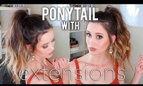 How To Wear Hair Extensions With a Ponytail