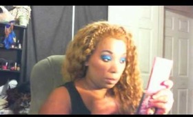 Thanks Giving   Glitter Blue Eye Tutorial