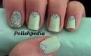 Triangle Nails With Glitter