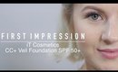FIRST IMPRESSION: iT Cosmetics CC+ Veil Foundation Fluid SPF 50+ | Milabu