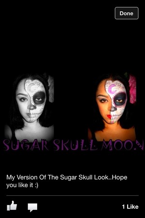 My version of the sugar skull look my first time trying it