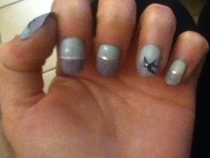 #bird#blue#nail#art#love <3