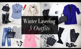 5 Winter Layering Outfit Ideas 2015 | ANNEORSHINE