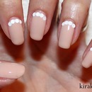 White & Nude Nails