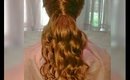 Easy Half Up Half Down Criss Cross Prom Hairstyle Tutorial