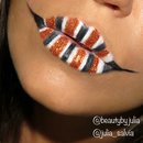 Striped Halloween Lips