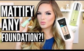 MATTIFY ANY FOUNDATION?! Test It Out Thursday | Casey Holmes