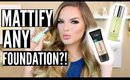 MATTIFY ANY FOUNDATION?! Test It Out Thursday | Casey Holmes