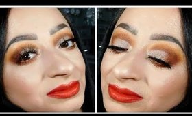 Jaclyn Hill X Morphe - Glam Makeup with red lips