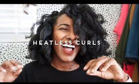 Heatless Barrel Curls on Natural Hair