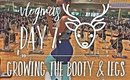 VLOGMAS DAY 7: Growing the Booty & Legs | Gym OOTD