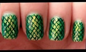 Snake Skin nail art