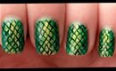 Snake Skin nail art