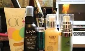 Base combo feat. Nyx, E.l.f, THEFACESHOP, Covergirl, Skinfood, and Physician's Formula