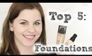 Top 5 Foundations | Drugstore & High-End