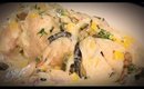 Pollo en crema con rajas de chile poblano (receta fácil)