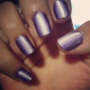 Purple gradient nails 