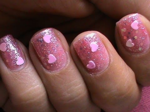 Abnorm Nail Behavior | Nail Art : Pink Glitter Abstract Accent