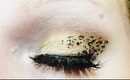 Leopard Print Eyeliner with Gold Glitter