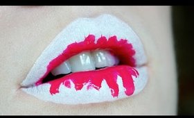 Paint Splatter / Dripping Lip Art