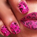 Leopard pink lip