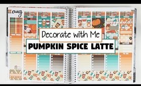 Plan/Decorate With Me | Pumpkin Spice Latte (Erin Condren Vertical)