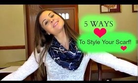 5 WAYS TO STYLE A SCARF