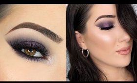 Burgundy Smokey Cat Eye Makeup Tutorial