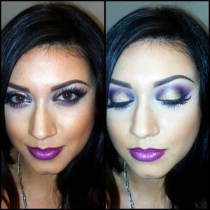Monochromatic purple look with the new viva glam nicki 2 lipstick! instagram: @madeup_mama